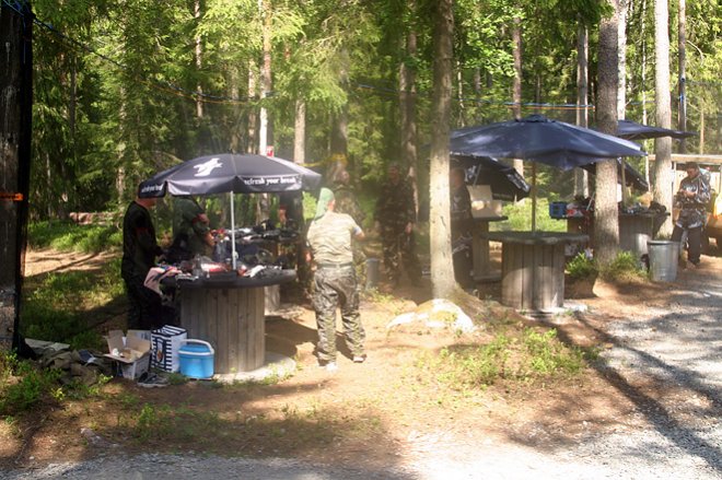 Strax utanför safezone under drop-in-spel